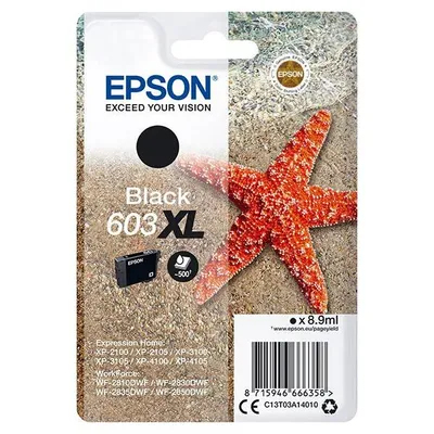 Epson oryginalny ink / tusz c13t03a14010, 603xl, black, 8.9ml, EPSON expression home xp-2100, 2105, 3100, 3105, wf2810