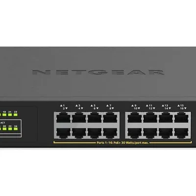 Netgear przełącznik niezarządzalny gs324p 24xgb poe