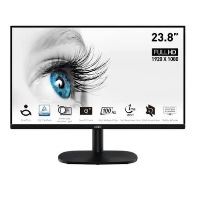 Msi monitor pro mp245v 23.8 cala lcd/flat/fhd/100hz/black