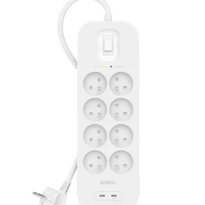 Belkin listwa przeciwprzepięciowa surgeplus 8xfr 2xusb-c 900j 2m
