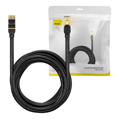 Kabel sieciowy Baseus ethernet rj45, 10gbps, 15m (czarny)
