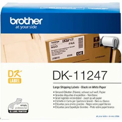 Tasiemka oryginalna czarny/białe BROTHER dk11247 103mm x 164 m