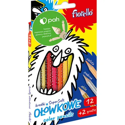 Kredki ołówkowe Fiorello 170-2625 12+2kol