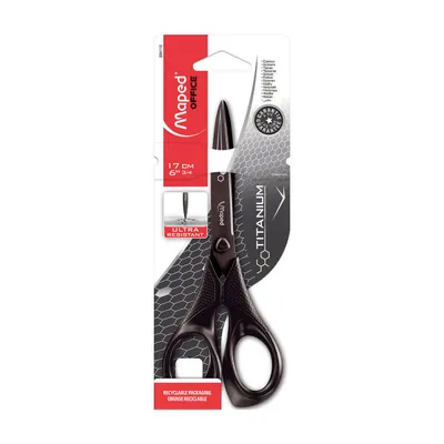 Nożyczki MAPED expert titanium 17 cm blister kartonowy
