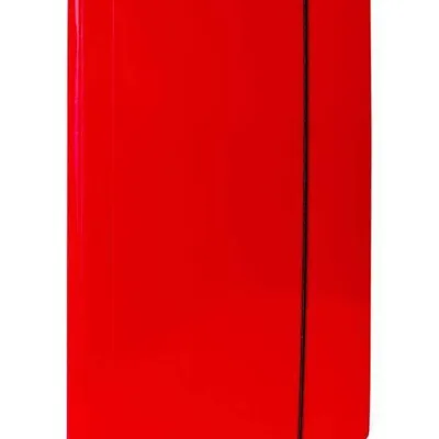 Teczka z gumką a4 VAUPE soft 302/01 czerwona tektura powlekana pp