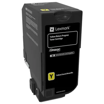 Toner oryginalny LEXMARK 74c20y0 yellow 3000 stron