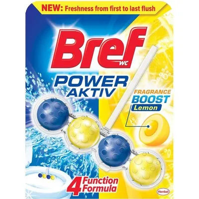 Zawieszka wc kulki BREF power activ lemon 50g