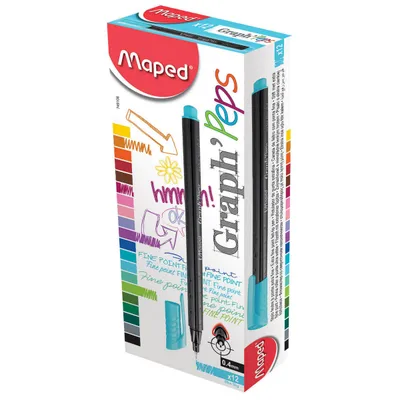 Cienkopis MAPED graph peps błękitny 0.4mm
