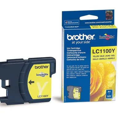 Tusz oryginalny BROTHER lc1100y yellow 325 stron