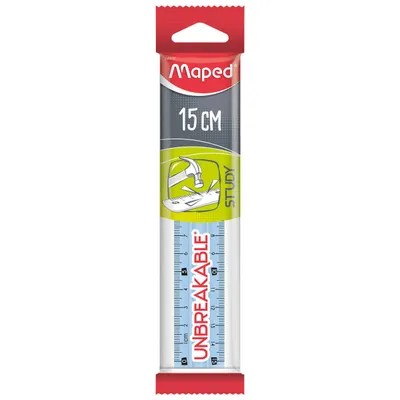 Linijka plastikowa 15cm MAPED study niełamliwa mix