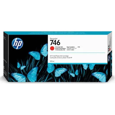 Hp oryginalny ink / tusz p2v81a, HP 746, chromatic red, 300ml, hp hp designjet z6, z9+