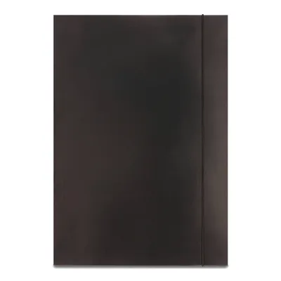 Teczka z gumką a4 EMERSON czarna tektura 300 g/m²