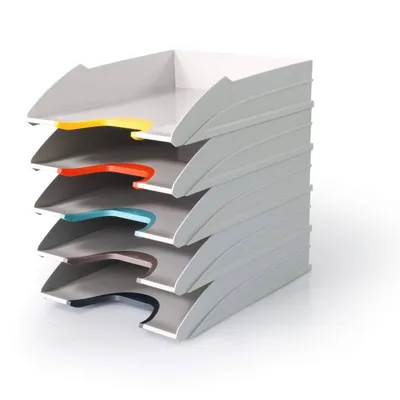 Zestaw szuflad a4 DURABLE varicolor mix 770427 antracytowy/szary 253x65x325 5 sztuk