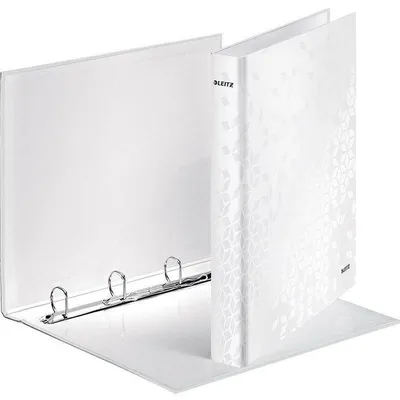 Segregator a4 laminowany LEITZ wow 40mm 42420001 biały
