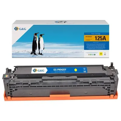 G&g kompatybilny toner z cb542a, ce320a, cf210x, crg116, crg716, crg316, yellow, 1400s, nt-ph542uy, hp 125a, dla hp color laserjet