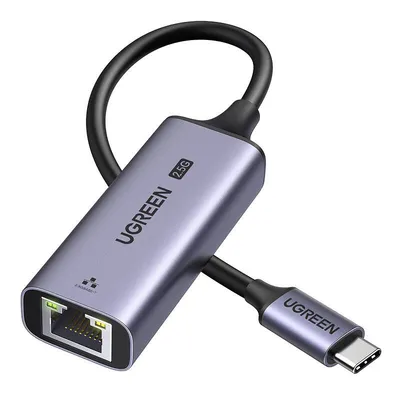 Adapter ethernet UGREEN cm648, usb-c do rj45, 2.5g (czarny)