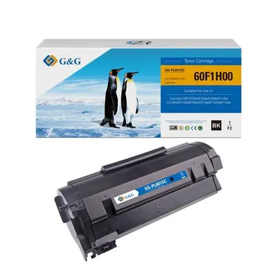 G&g kompatybilny toner z 60f2h00, black, 10000s, nt-pl601xc, 602h, dla lexmark mx310dn, mx410de, mx510de, mx511de, mx511dhe, mx51,