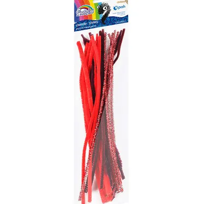 Druciki kreatywne 30cm Fiorello gr-ch017 170-2612 czerwone 20szt