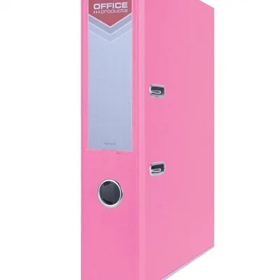 Segregator a4 pp OFFICE PRODUCTS officer z szyną 75mm różowy