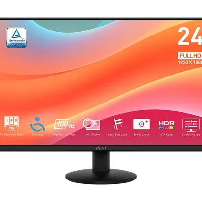 Msi monitor 23.8 cala pro mp242l led/fhd/flat/100hz/czarny