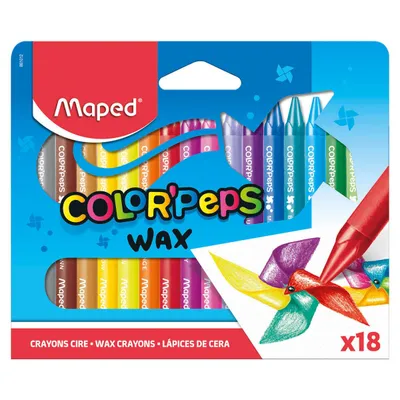 Kredki MAPED colorpeps świecowe 18 szt