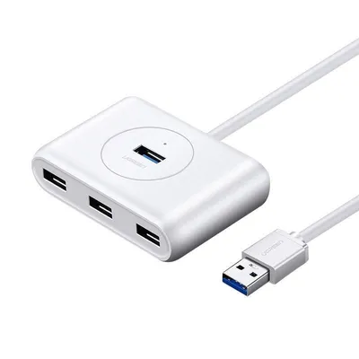 Hub usb 3.0 UGREEN cr113, 4w1, 0.5m (biały)