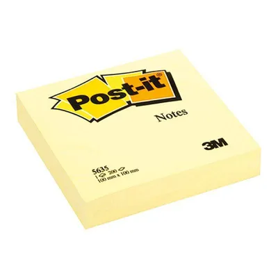 Karteczki samoprzylepne 100x100mm 3M post-it® 5635 żółte 200 kart