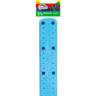 Linijka plastikowa 15cm Fiorello gr-f150 elastyczna 130-1812