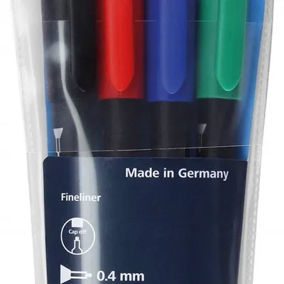 Cienkopis SCHNEIDER topliner 967 mix kolorów 0.4mm 4szt