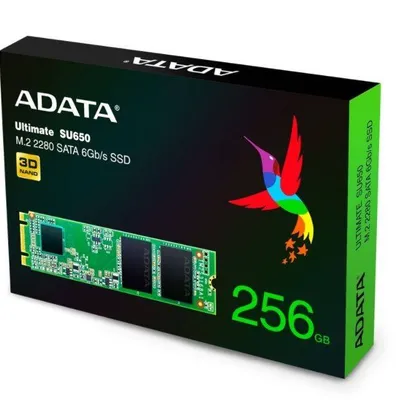 Adata dysk ssd ultimate su650 256g m.2 tlc 3d 2280 sata