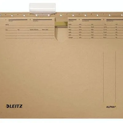 Teczka z perforacją zawieszkowa a4 LEITZ alpha 19150000 siarczanowa karton 230g