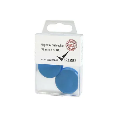 Magnesy 32mm VICTORY OFFICE PRODUCTS 5032km4-07 niebieskie 4szt