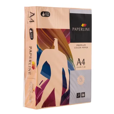 Papier ksero kolor a4 PAPERLINE brzoskwiniowy 80g 500 ark