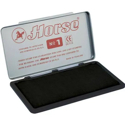 Poduszka do stempli 150x74mm Horse no.1 140-1015 czarna