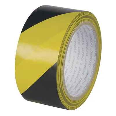 Taśma ostrzegawcza 48mmx20m Q-Connect czarno-żółta