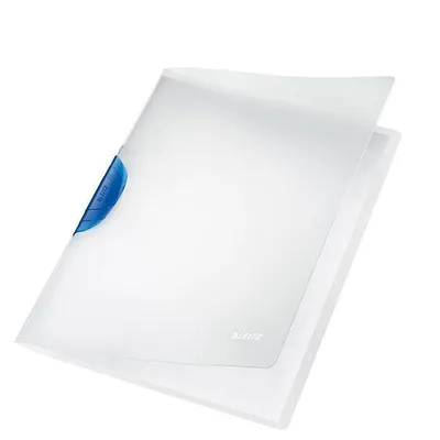 Skoroszyt plastikowy z klipem a4 LEITZ 41740035 niebieski