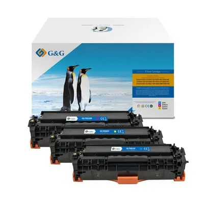G&g kompatybilny toner z cc531a, ce411a, cf381a, crg118, crg718, crg318, cyan, 2800s, nt-ph531uc, hp 304a, dla hp color laserjet c