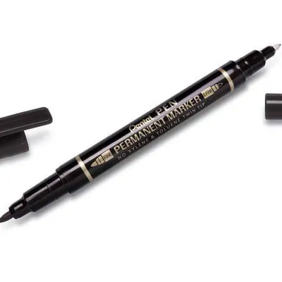 Foliopis dwustronny PENTEL n75w-a czarny 0.3/0.6