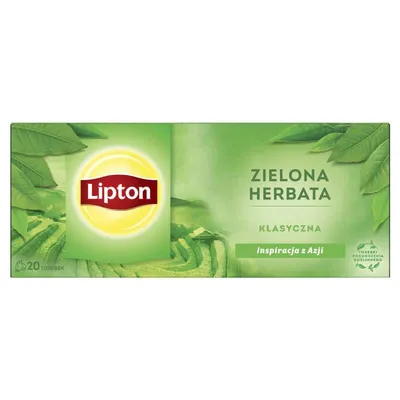 Herbata zielona klasyczna LIPTON 20 torebek
