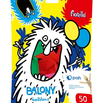 Balony 12" Fiorello 170-2658 pastelowy mix kolorów 50szt