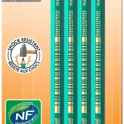 Ołówek ostrzony z gumką bezdrzewny BIC evolution original 655 hb 8902753 hb blister 4szt