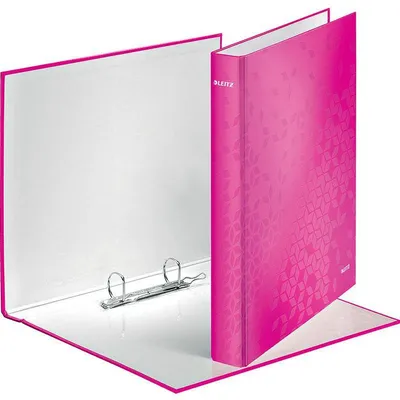 Segregator a4 laminowany LEITZ wow 40mm 42410023 różowy