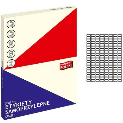 Etykiety samoprzylepne 22x12mm Grand 150-1061 białe 100ark*160szt