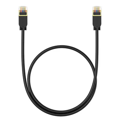Kabel sieciowy Baseus high speed, ethernet rj45, gigabit, cat.7, 0,5m (czarny)