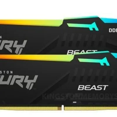 Kingston pamięć ddr5 fury beast black rgb 32gb(2*16gb)/5200 cl36 expo