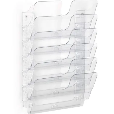 Zestaw pojemników na dokumenty poziomy a4 DURABLE flexiplus 1700014401 przezroczysty 6 sztuk