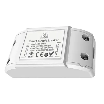 Przełącznik sterowany 10a dgm smart circuit breaker cb-w101 1100w - 2200w ac 90-250v 50/60hz wifi 2.4