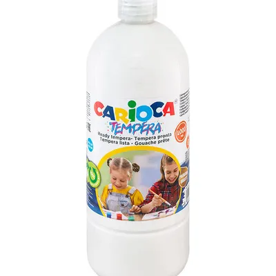 Farba tempera Carioca 40430/01 170-2639 1000ml biała