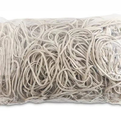 Gumki recepturki OFFICE PRODUCTS 80mm 1,5x3mm 60% białe 1kg
