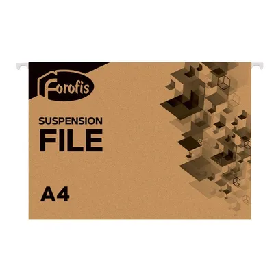 Teczka zawieszana a4 FOROFIS 91615 brązowa karton 200g/m2